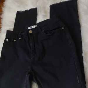 Massey's Black Jeans with Raw Hem